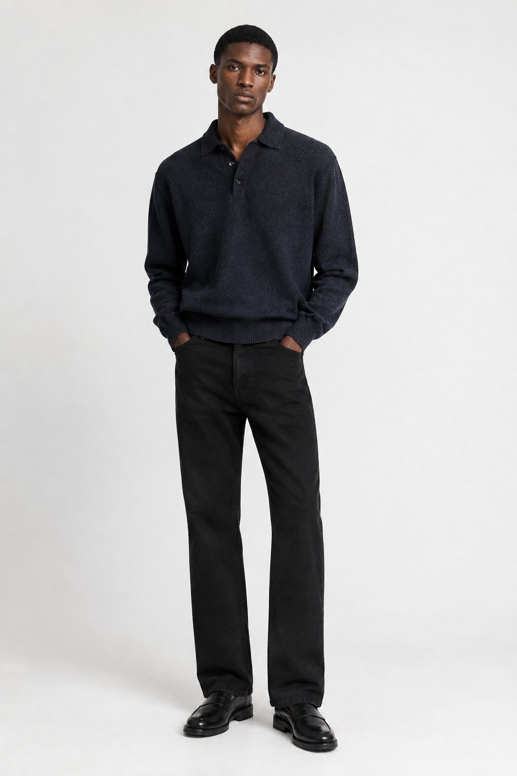 Relaxed Straight Leg Denim Pants alternate view