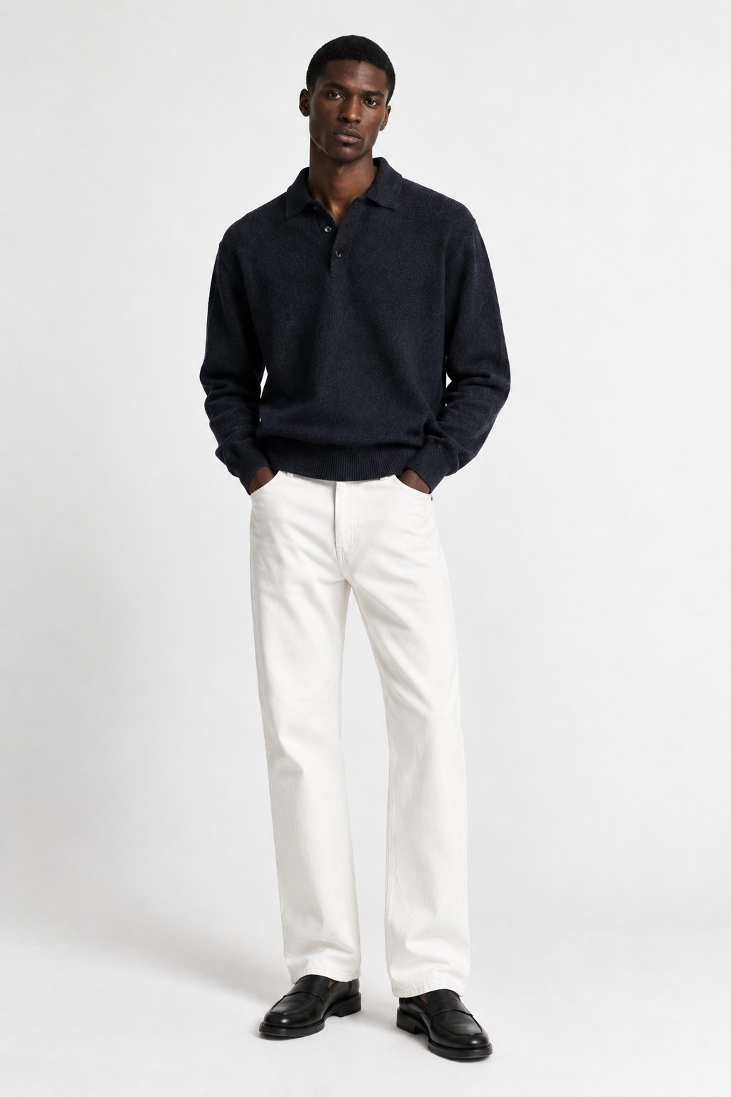 Relaxed Straight Leg Denim Pants alternate view