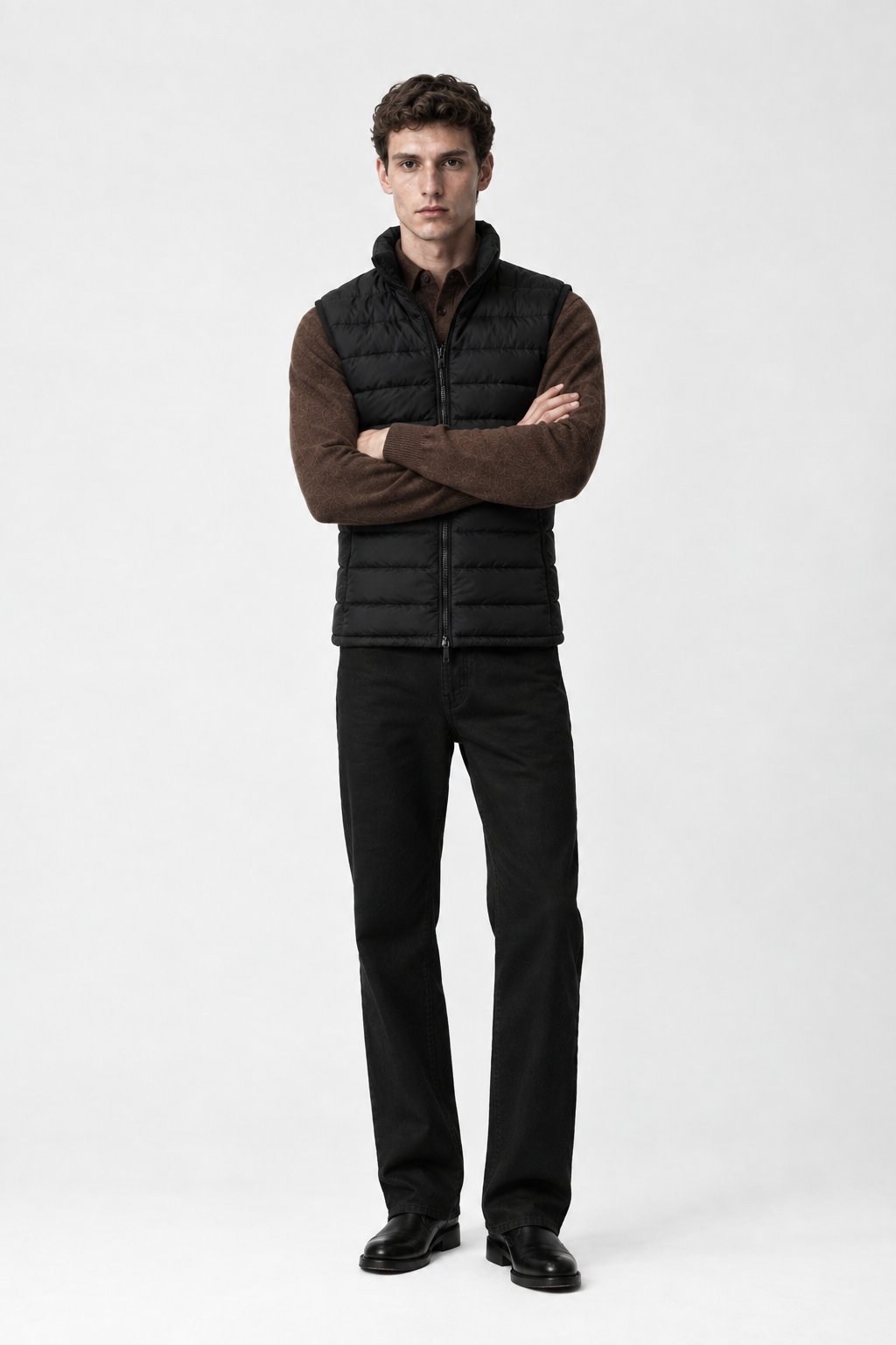 Goose Down Gilet - Model Picture